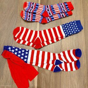 Unworn America Holoday Socks. 'MURICA!!!